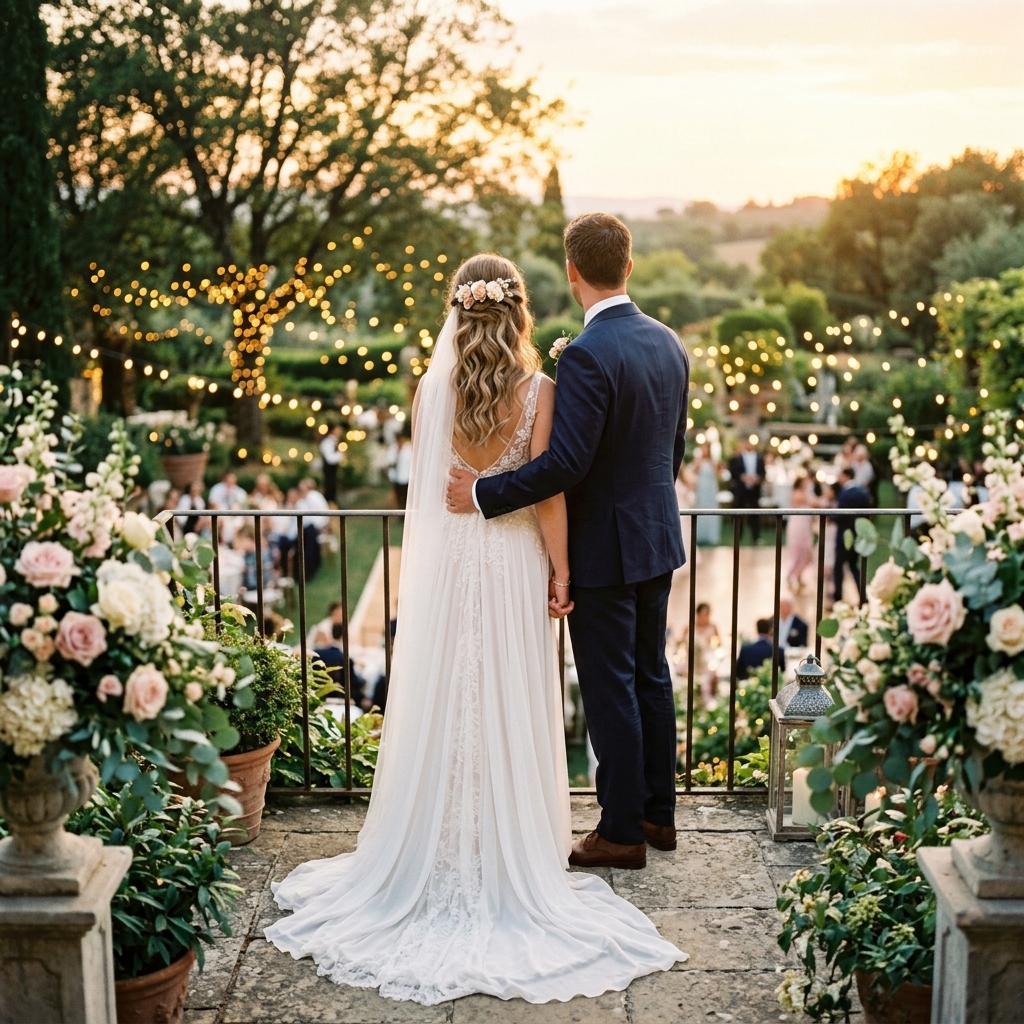 Brautpaar bei der Hochzeit